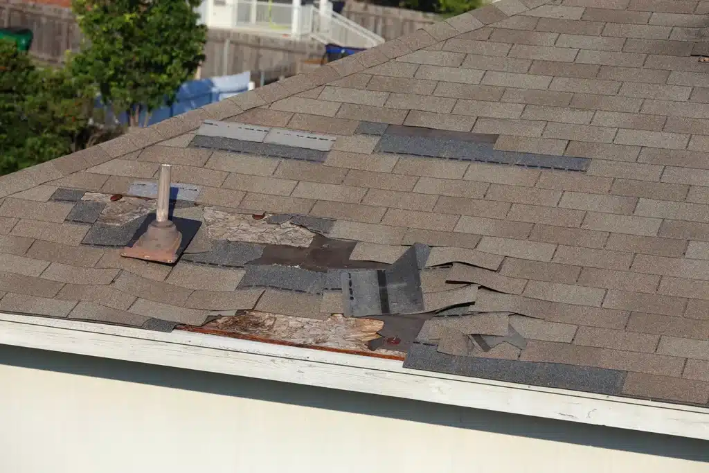 storm damage roof repair - 1