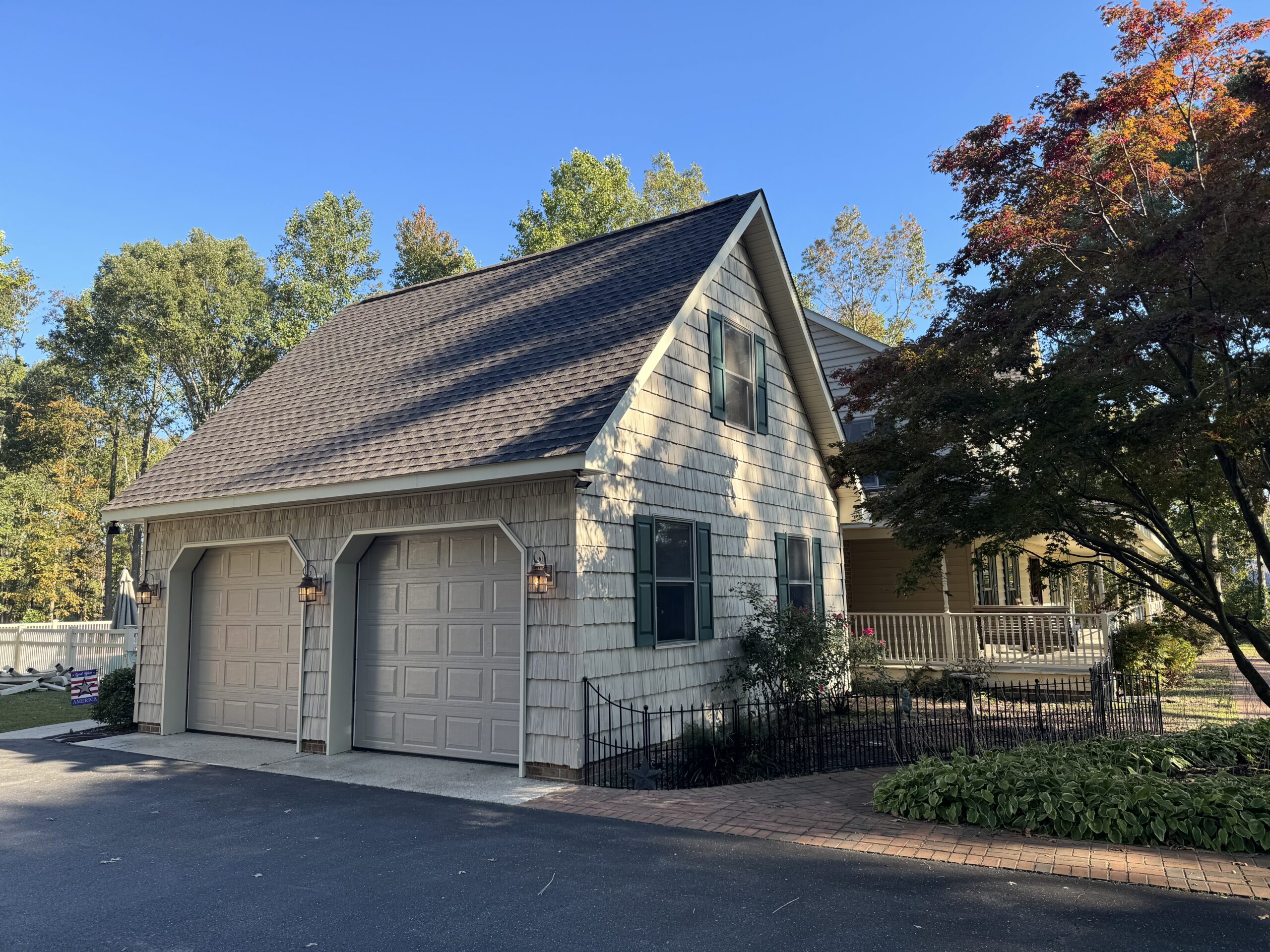Newly installed roof