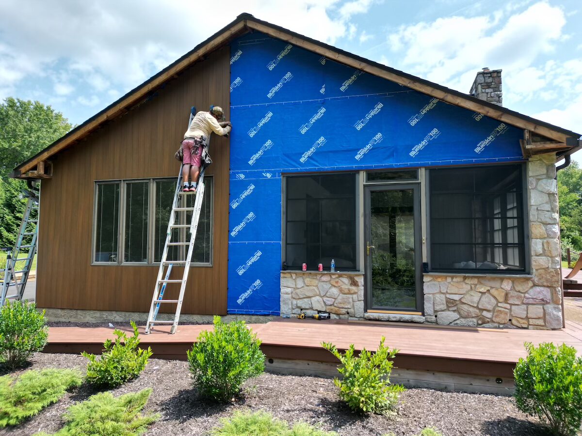 Installing new tech wood