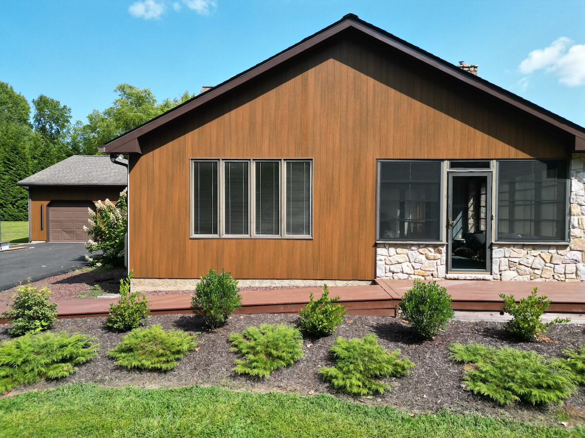New techwood siding